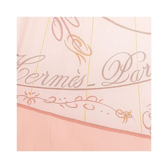 Pre Loved Hermes Luxurious Silk Scarf in Canvas Material - Picture 4 of 6